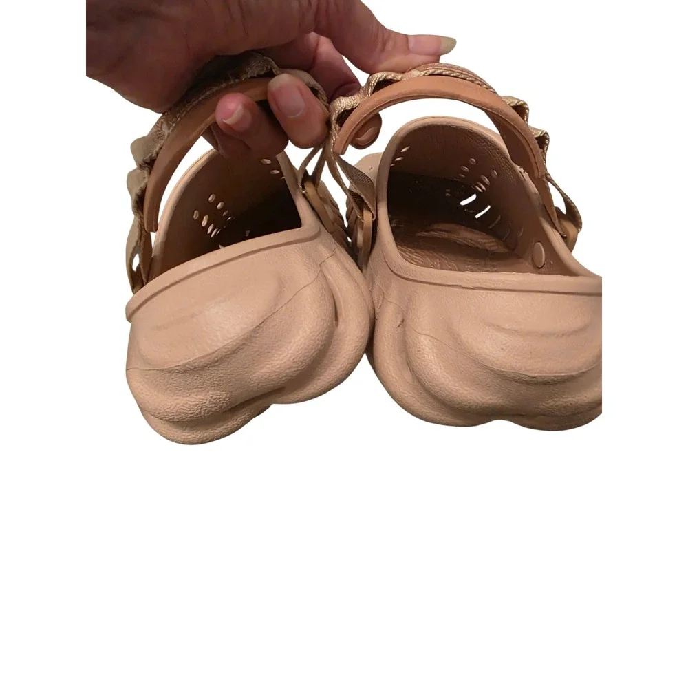 Crocs Echo Clog Tan Sand Sporty Sculpted Comfort Shoes Womens 8 Mens 6 - Picture 9 of 12